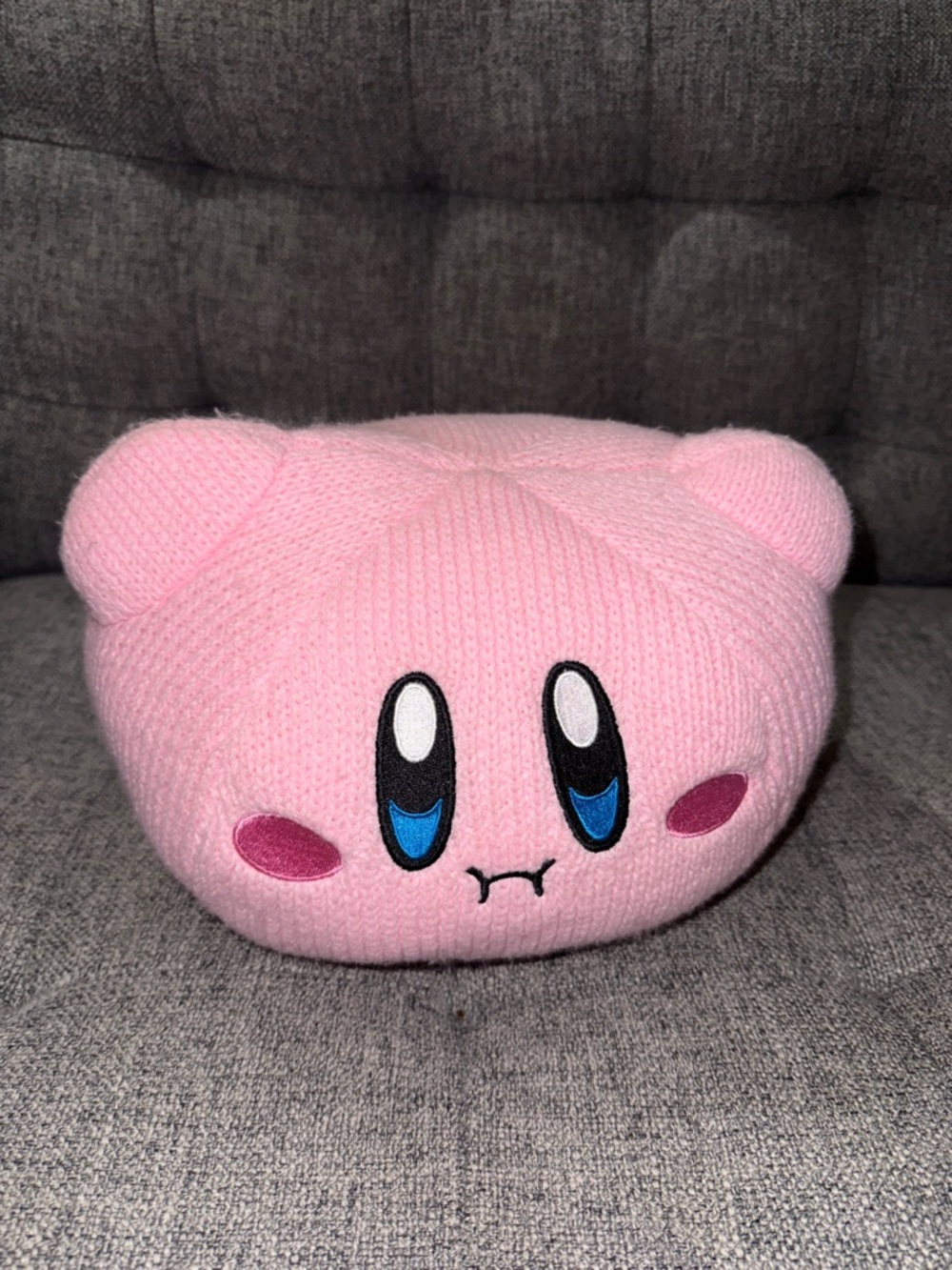 Nuiguru Knit Hovering Kirby Plush pillow 14”